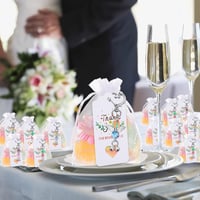 SEPGLITTER 30 darabos Őrangyal Medál Szett Organza Tasakkal, Keresztelő Ajándék, Kulcstartó, Bérmálás Esküvő Születésnap Vendégajándék 6