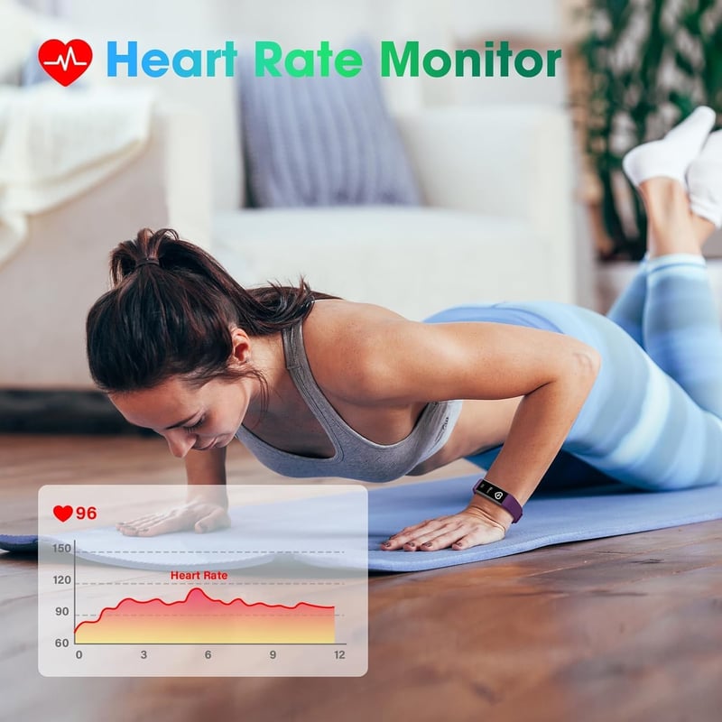 Septoui Fitness Tracker Okosóra Pulzusmérő Vérnyomásmérő IP68 Vízálló