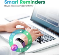 Septoui Fitness Tracker Okosóra Pulzusmérő Vérnyomásmérő IP68 Vízálló 6