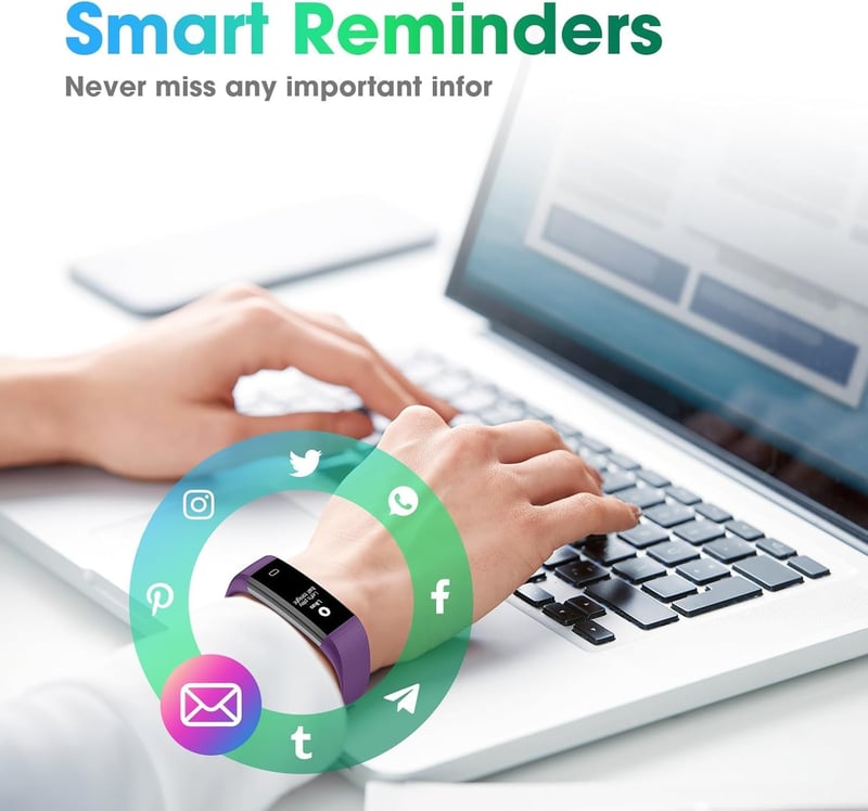 Septoui Fitness Tracker Okosóra Pulzusmérő Vérnyomásmérő IP68 Vízálló