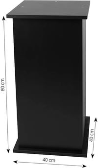Skrinka pod akvárium sera Scaper Cube s dvierkami, 80 cm, čierna, stojan, nábytok, používaný stav 7