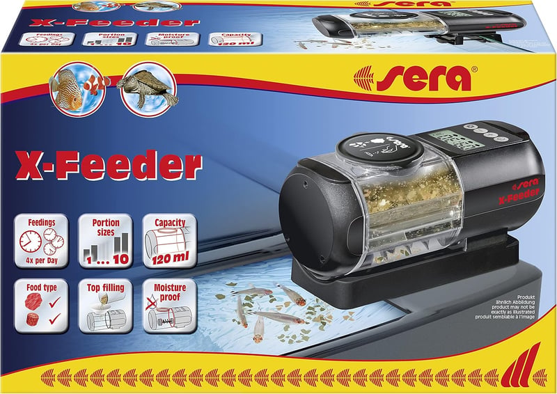 sera X-Feeder automata haleleség adagoló, 120 ml tartály, 4 napi adag, akvárium - Modern