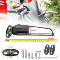 SERALI Motorkerékpár Visszapillantó Tükör 360° Forgatható Honda CBR Kawasaki Ninja 3