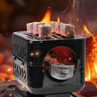 SERdeerCH 1200W elektromos szénégő kókuszfa szénhez rács és fogóval 4