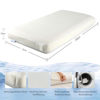 SerenNap ortopéd memóriahabos párna 70x42x10 cm nyaktámasz oldalt alvóknak kétoldalas ergonomikus párna levehető huzattal Oeko-Tex fehér 4