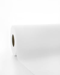 serviettendirekt.de Airlaid Asztalkendő Tekercs 118 cm x 25 m Fehér Eldobható Textilhatású Asztalterítő Esküvőre és Rendezvényekre 1 db/tekercs 1