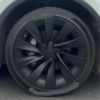 Sada krytov kolies LALAIJDOU pre Tesla Model Y Juniper 2025 – 20-palcové, 4 ks, matné čierne náhradné puklice, autodoplnok 2