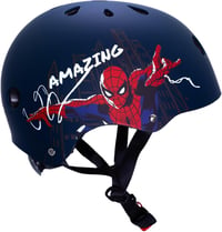 Seven Polska Marvel Spiderman Gördeszkás Kerékpáros Sisak Gyerekeknek - Kék, 52-56 cm, 6 Éves Kortól, Ütéselnyelő EPS Habbal 4