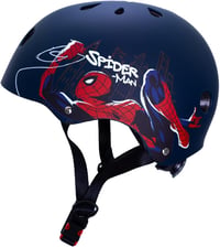 Seven Polska Marvel Spiderman Gördeszkás Kerékpáros Sisak Gyerekeknek - Kék, 52-56 cm, 6 Éves Kortól, Ütéselnyelő EPS Habbal 3