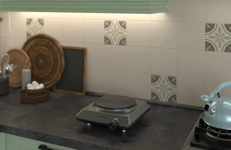 SEVERIN 1500W Elektromos Főzőlap Kompakt Konyhai Készülék