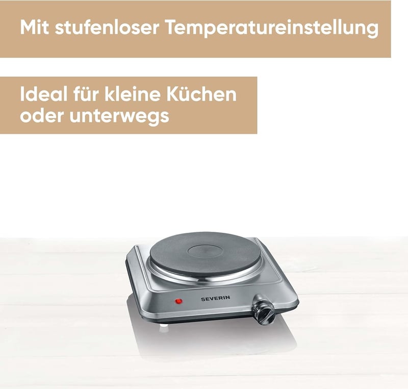 SEVERIN 1500W Elektromos Főzőlap Kompakt Konyhai Készülék