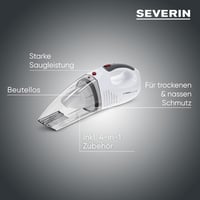 SEVERIN 3in1 akkumulátoros kézi porszívó autóhoz és otthonhoz 7.4V Li-ion 3