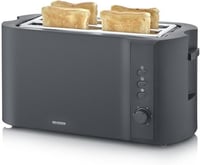 Severin AT 2591 4 szeletes hosszú részes kenyérpirító 1400W matt fekete 1