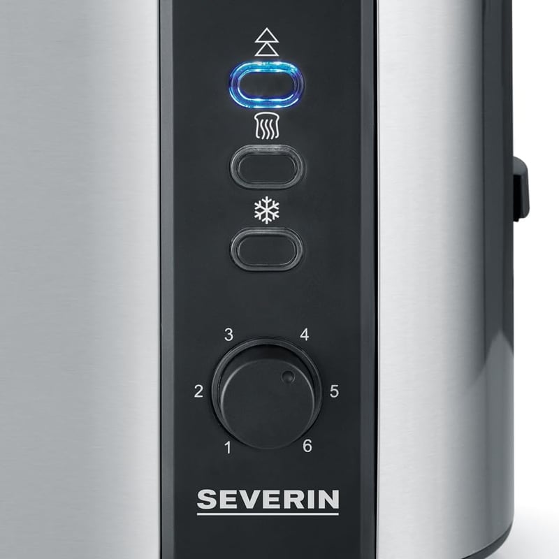 SEVERIN Automata Kenyérpirító 2 Rekeszes Rozsdamentes Acél Fekete 800W