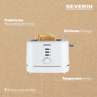 SEVERIN Automata Kenyérpirító 2 Szeletes Rozsdamentes Acél Melegítő Funkcióval 4