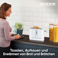SEVERIN Automata Kenyérpirító 2 Szeletes Rozsdamentes Acél Melegítő Funkcióval 3