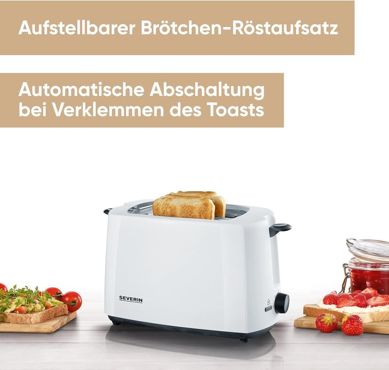 SEVERIN Automata Kenyérpirító 700W Rozsdamentes Baguette Funkcióval
