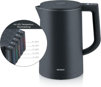 SEVERIN Cool-Touch Vízforraló 1,7L LED Hőmérsékleti Kijelzővel Fekete 9