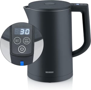 SEVERIN WK 3484 Cool-Touch kuhalo za vodu s funkcijom održavanja topline - crno - 1,7 L