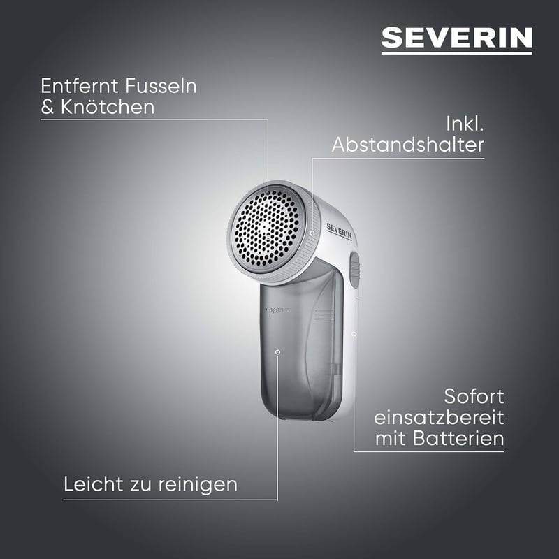 SEVERIN CS 7976 Szövetgombremover Elektromos Bolyhozó Elemmel