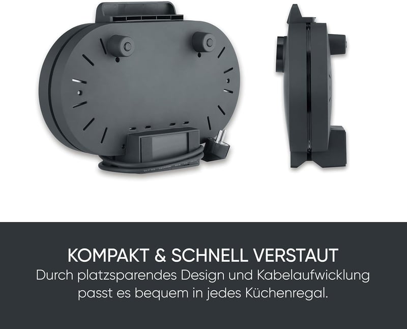 SEVERIN Duo gofrisütő szív alakú gofrihoz, 1200W, PFAS-mentes bevonat, matt fekete