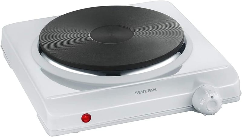 SEVERIN elektromos főzőlap 18,5 cm-es sütőfelülettel, fokozatmentes hőmérséklet-szabályozás