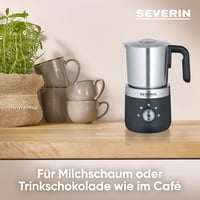 SEVERIN elektromos tejhabosító rozsdamentes acél tartállyal, hideg-meleg habosításhoz 3