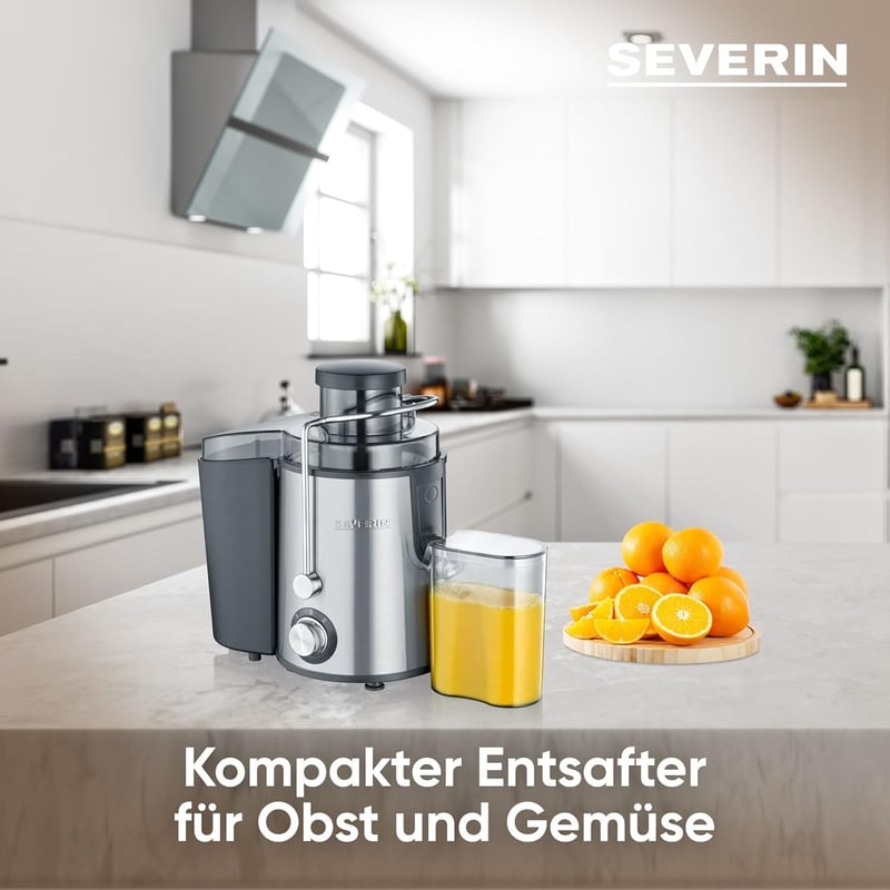 Severin ES 3566 rozsdamentes acél gyümölcsprés fekete