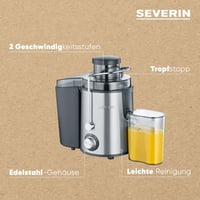Severin ES 3566 rozsdamentes acél gyümölcsprés fekete 4