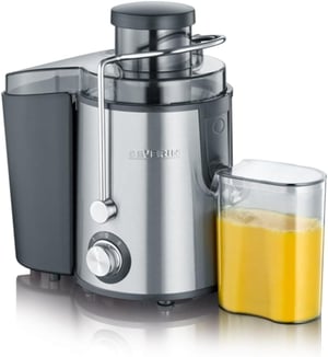 Severin ES 3566 električni sokovnik za voće i povrće, sa spremnikom od 500 ml, srebrno/crni, kućište od nehrđajućeg čelika, 2 brzine