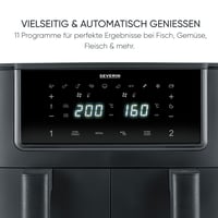 Friteuză cu aer cald SEVERIN FR 2463 Dual Zone, 2x4L, ecran tactil, 10 programe, funcție de menținere la cald, temperatură sincronizabilă, 2600W, negru 8