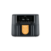 Friteuză cu aer cald SEVERIN FR 2463 Dual Zone, 2x4L, ecran tactil, 10 programe, funcție de menținere la cald, temperatură sincronizabilă, 2600W, negru 1
