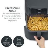 Severin FryLight FR 2462 XXL Forrólevegős Sütő 7 L, 11 Automatikus Program, Touch Kijelző, Memory Funkció, Melegentartás, Tapadásmentes, 1700 W, Fekete 5