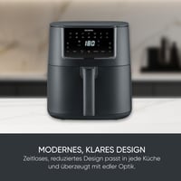 Severin FryLight FR 2462 XXL Forrólevegős Sütő 7 L, 11 Automatikus Program, Touch Kijelző, Memory Funkció, Melegentartás, Tapadásmentes, 1700 W, Fekete 8