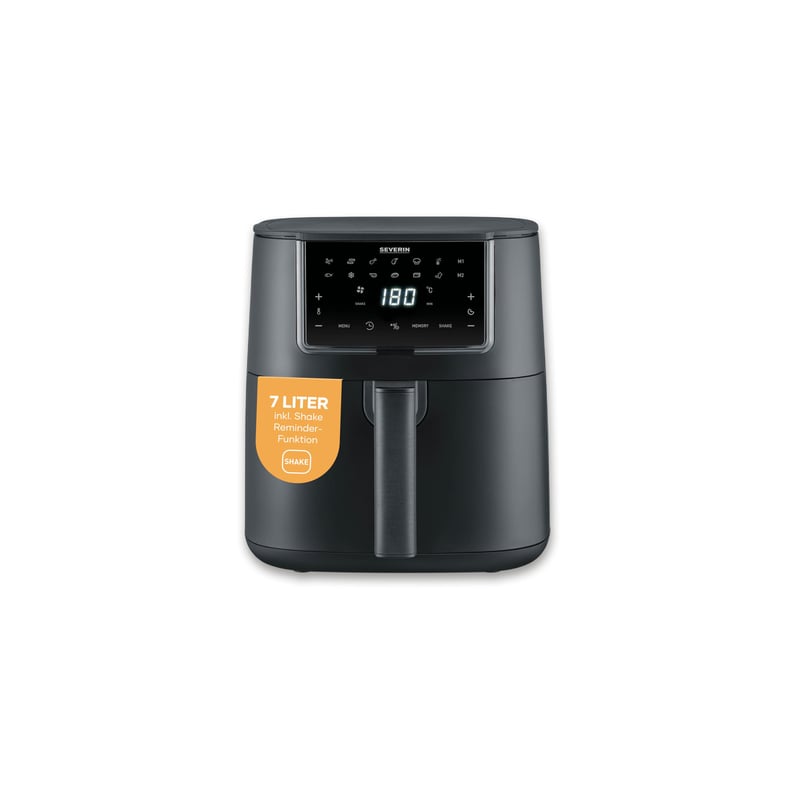 Severin FryLight FR 2462 XXL Forrólevegős Sütő 7 L, 11 Automatikus Program, Touch Kijelző, Memory Funkció, Melegentartás, Tapadásmentes, 1700 W, Fekete