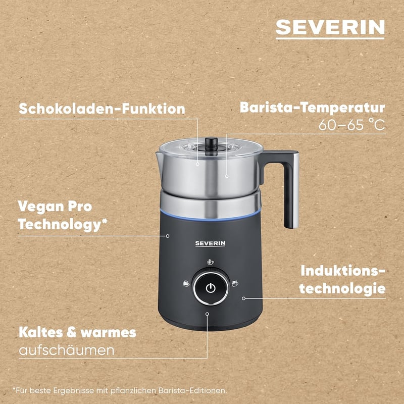 SEVERIN Induction Tejhabosító Spuma 500ml Elektromos Tejhab Készítő