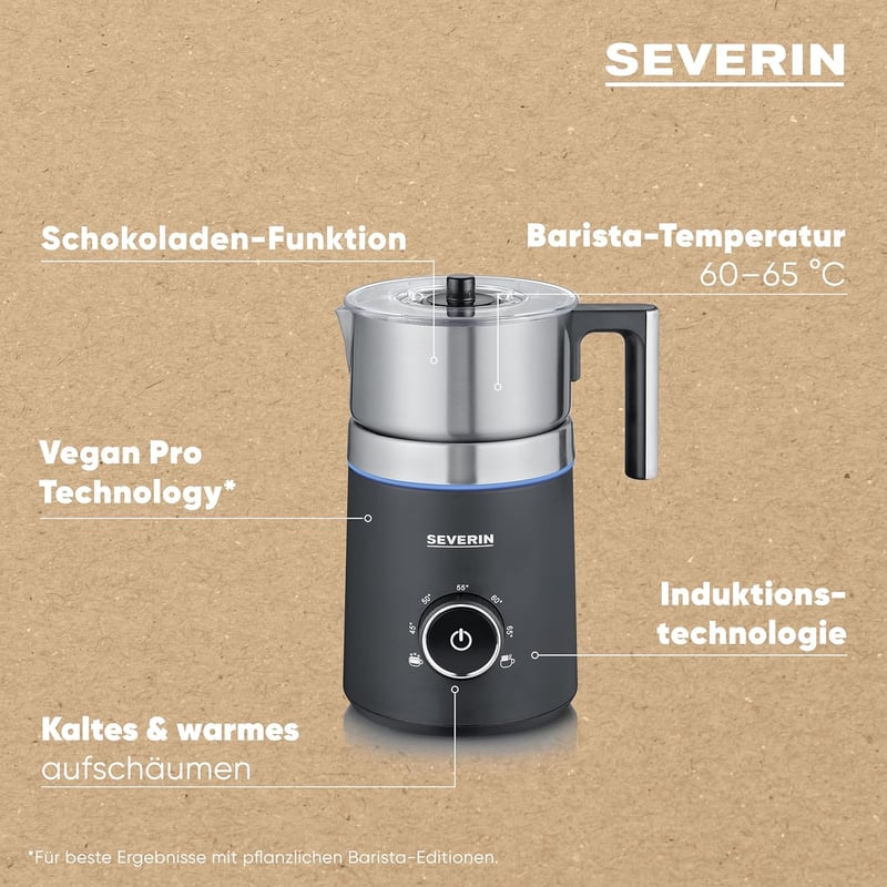 SEVERIN Indukcióval működő tejhabosító Spuma 700 ml