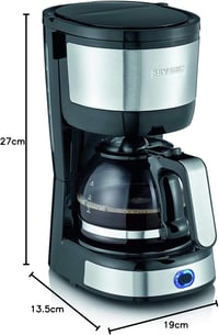 SEVERIN KA 4808 Kompakt Kávéfőző 4 Csészéhez, Rozsdamentes Acél Szűrővel 9