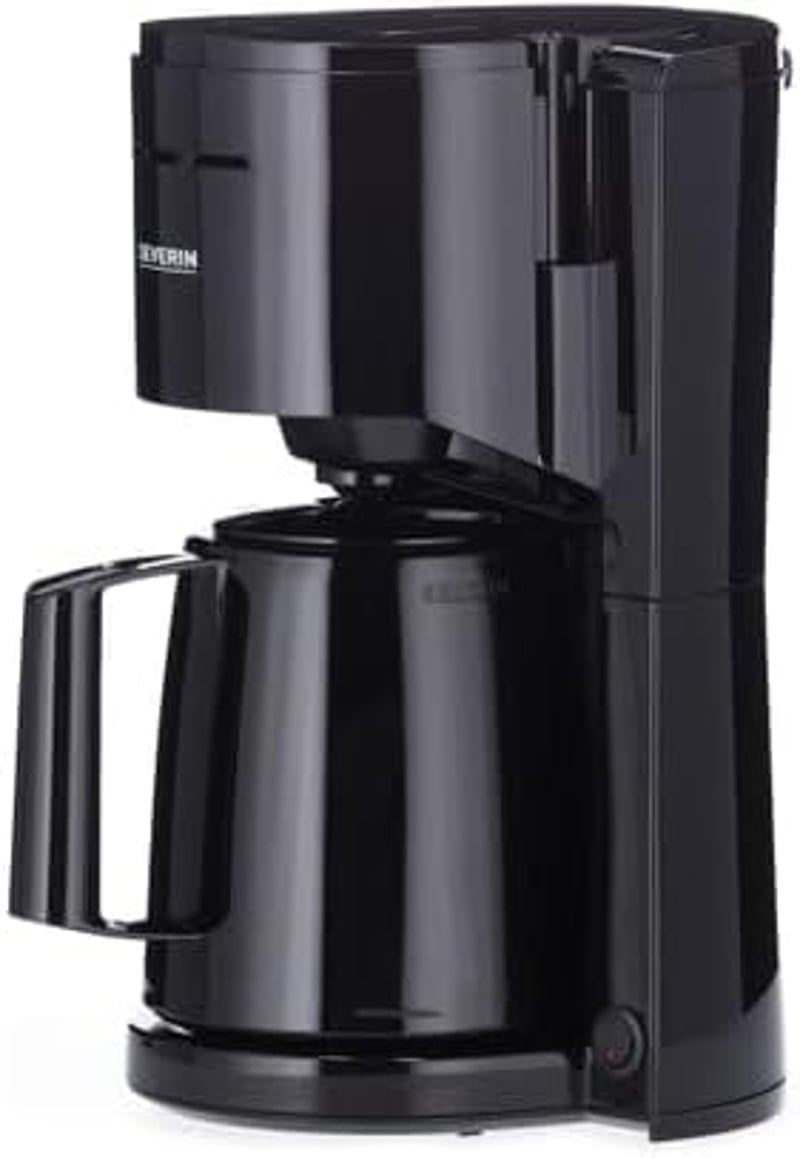 Severin KA 9306 Filteres Kávéfőző Termikus Kancsóval, 8 Csésze, Fekete