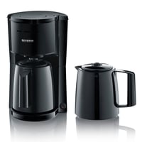SEVERIN KA 9307 Filteres Kávéfőző 2 Termoszkancsóval, 2x8 Csésze Kapacitás, Szigetelt Kancsók, Fekete 1