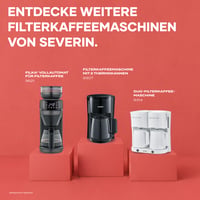 SEVERIN KA 9307 Filteres Kávéfőző 2 Termoszkancsóval, 2x8 Csésze Kapacitás, Szigetelt Kancsók, Fekete 10