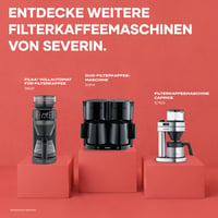 Cafetieră cu filtru Severin KA 9315 Duo cu 2 carafe termos, capacitate 16 cești, negru 10