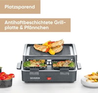 Severin Mini Raclette Grill - Asztali Grillsütő Sajtolvasztáshoz 2