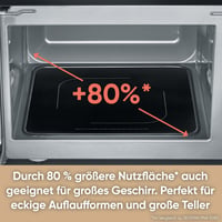 Cuptor cu microunde 3 în 1 SEVERIN MW 7777, 25 L, cu funcție de grill și convecție, bază ceramică plată, 2050 W, Inox/Negru 4