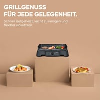 Grătar electric de masă Severin PG 8595, înveliș ceramic fără PFAS, max. 220°C, 2000W, utilizare la interior și exterior, 39x23 cm, negru 4