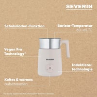 Severin SM 3589 elektromos tejhabosító rozsdamentes edénnyel, hideg-meleg funkcióval 2