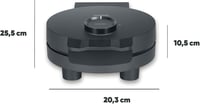 SEVERIN szív alakú gofrisütő PFAS-mentes bevonattal, 1000W, fekete/rozsdamentes acél 8