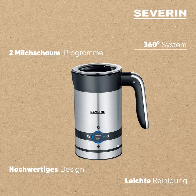 Severin Tejhabosító Elektromos Kávéhoz és Cappuccinohoz