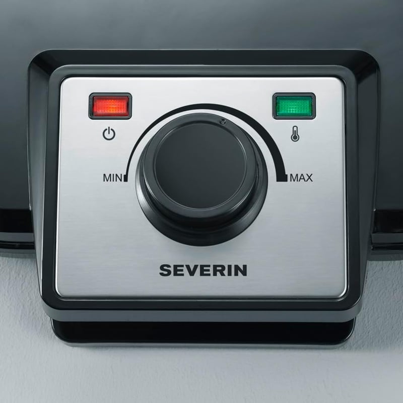 SEVERIN WA 2106 Dupla Gofrisütő 1200W Fekete Elektromos Konyhai Készülék