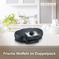 SEVERIN WA 2106 Dupla Gofrisütő 1200W Fekete Elektromos Konyhai Készülék 3